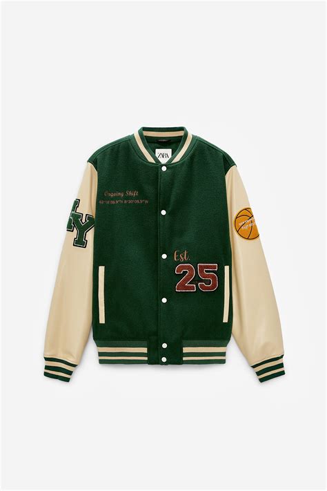 zara varsity jacket|The best Zara coats for autumn/winter 2023 are all。